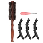 Wodden Round Brush Bristle Round Hair Brush Set Blow Drying Bristle Hair Brush