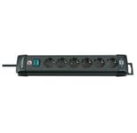 Brennenstuhl – Power strip, 6 output connectors, 3m cable, black (1951160100)