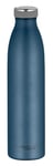 THERMOcafé by THERMOS TC Bottle Bouteille Isotherme en Acier Inoxydable résistant aux Boissons gazeuses Bleu Nuit Mat 0,75 l 12 h Chaud 24 h Froid Anti-Fuite pour l'école, Les déplacements et Le