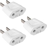 3X Adaptateur De Voyage Prise France/Allemagne/Europe Vers USA