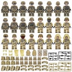 Militär Minifigurer Set, Armé Soldat Byggstenar Leksaker, Swat Minifiguren Serie