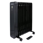 TOUGH MASTER 2000W Oil Filled Radiator Portable Electric Heater 24H Timer 9 Fin