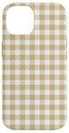 Coque pour iPhone 14 Nappe simple beige à motif sans couture