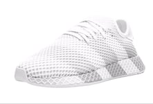 ADIDAS Men's White Deerupt Consortium Low-Top Sneakers #AC7755 Size US 8 NWOB