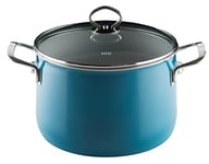 Riess Nouvelle Aquamarine Top 3000 Casserole avec couvercle en verre Bleu cadet 24 cm