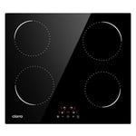 Plaque de cuisson induction encastrable 4 foyers 6000W commande tactile 9 niveaux de puissance  Ciarra  CD4BIH-C