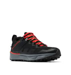 Columbia Men's Facet 75 Outdry Waterproof Low Rise Hiking Shoes, Black (Black x Fiery Red), 8.5 UK