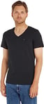 Tommy Jeans TJM ORIGINAL JERSEY V NECK TEE Hauts en tricot à manches courtes Homme, Noir (TOMMY BLACK), XXL