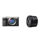 Sony Alpha 7CII | Full-Frame Mirrorless Camera Silver + SEL40F25G - Full-Frame Lens FE 40mm F2.5 G - Premium G Series Prime Lens