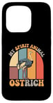 Coque pour iPhone 15 Pro Citation drôle d'autruche est mon esprit animal citations drôles d'autruche