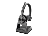 Poly Savi 7310 - Savi 7300 series - micro-casque - sur-oreille - DECT - sans fil - USB-A via adaptateur DECT - noir - Certifié pour Microsoft Teams, certifié UC