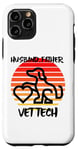 Coque pour iPhone 11 Pro Husband Father Vet Tech, vétérinaire, chien, animal de compagnie, chat, famille