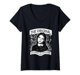 Womens The Addams Family Wednesday Daughter Of The Macabre V-Neck T-Shirt