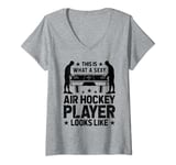 Womens This is what a sexy Air Hockey player looks like V-Neck T-Shirt