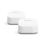 Amazon eero 6+ mesh Wi-Fi router | 1.0 Gbps Ethernet | Coverage up to 280 m2 | Connect 75+ devices | 2-Pack | 2022 release