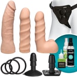 Vac-U-Lock Dual Density Strap-On Starter Set - Nude