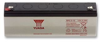 Battery, Lead-Acid 12V 2.3AH NP2.3-12 by YUASA