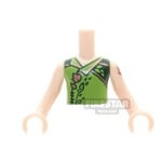 LEGO Elves Mini Figure Torso - Lime Shirt with Plants