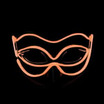 Halloween 10 väriä LED Neon El Wire Mask Cosplay Luminous Fox Mask Tanssijuhlamekko Asusteet