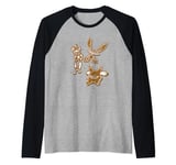 Aaahh!!! Real Monsters Christmas Gingerbread Cookies Raglan Baseball Tee