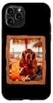 Coque pour iPhone 11 Pro Vibes de plage pour chien avec cocktail et détente