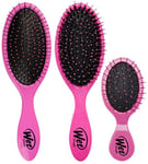 Wet Brush Lot de 3 brosses à cheveux démêlantes originales, rose