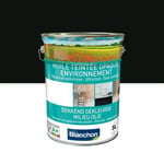 Huile opaque - mat - pour parquet - 5 L - noir - Environnement BLANCHON