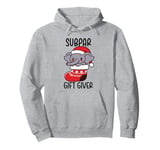 Ugly Christmas Funny White Elephant Gift Subpar Gift Giver Pullover Hoodie