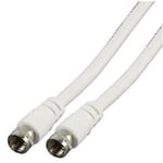 1.5m White Sky Satellite / Virgin Media Cable TV Extension Cable / Flylead