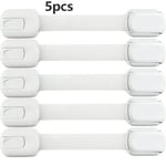 Serrures de sangle de sécurité pour enfants,armoires et égouts de proximité,toilettes,réfrigérateur et plus encore,10 pièces Tampons adhésifs,aucune installation requise - Type [C77]-5pcs