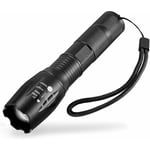 Memkey - Lampe Torche led Ultra puissante XML-T6 Lampe Torche utilisable pour vélo ou randonnées et 5 Modes Dont Flash , zooms et portée de 500m