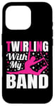 Coque pour iPhone 16 Pro Twirling with My Band Baton Twirling Art