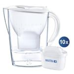 BRITA Marella 2,4L Vit Inkl. 10 st Filter