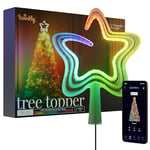 Twinkly Tree Topper, Bright Christmas Tree Topper, Star Topper with 76 Mappable RGB LEDs, USB Type C, Smart Multicolor LED Lights, Compatible with Alexa and Google Home, App Controlled