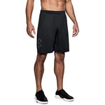 Under Armour Mens Tech Graphic Gym Pants & Shorts – Black, Men, Fitness Tech Graphic Shorts, Black, XS