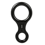 UK (Black)Figure 8 Descender 35KN Heavy Duty Colored Climbing Gear Downhill Equ