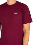 Vans Men's Mini Script T-Shirt, Burgundy, S