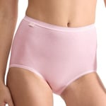 Sloggi Trosor 4P Basic Plus Maxi Panty Rosa/Blå bomull 40 Dam