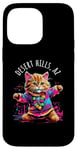 iPhone 14 Pro Max Desert Hills Arizona Dancing Cat Colorful Cute Kitty Design Case