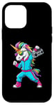 Coque pour iPhone 12 mini Licorne dans les années 80 avec enregistreur cassette