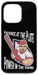 iPhone 13 Pro Patience at the Plate Power in the Swing Baseball Player Case