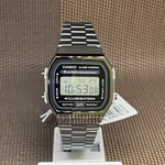 Casio A168WGG-1A Youth Vintage Gray Ion Plated Stainless Steel Unisex Watch