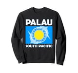 Flag of Palau South Pacific Bull Shark Sweatshirt