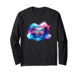 Boombox Old School 80s Music Hip Hop Long Sleeve T-Shirt