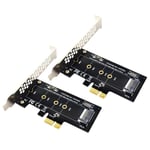 2X PCIE to M2 Adapter PCI Express 3.0 X1 to NVME SSD M2 PCIE Raiser Adapter1211