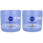 2x NIVEA Irresistibly Smooth Body Cream 400ml