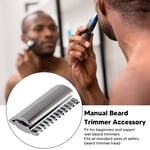 Manual Beard Trimmer Accessory Scratch Stainless Steel Facial Double Si REL