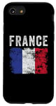 Coque pour iPhone SE (2020) / 7 / 8 Drapeau de la France vieilli – Hommes, femmes, enfants – Drapeau français