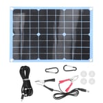 Kit de panneaux solaires flexibles, module photovolta&iuml;que, chargeur portable pour camping-car, randonn&eacute;e, 20 W, 18 V