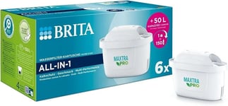 6 Pack BRITA Maxtra Pro All-in-1 Water Filter Jug Replacement Cartridges Refills